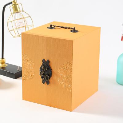 China Special elegant logo mooncake paper packaging box multi-drawer art paper box custom made luxury rigid table pro box for mooncake for sale