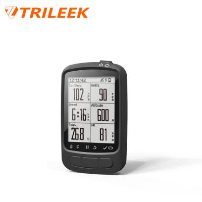 China Wireless Heart Rate Monitoring /Cadence/Speed/Calories/Distance/Time/Elevation Trileek Cycling Computer with BDS+GPS Dual Location System for Mountain Monitoring for sale