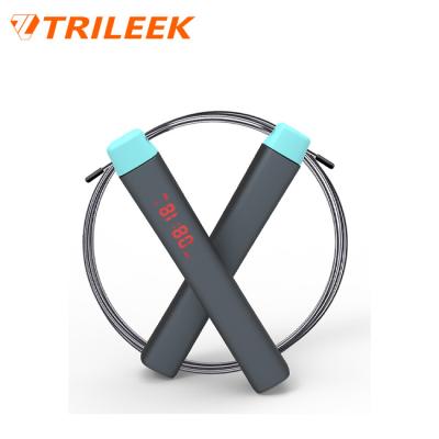 China Aerobic Training Trileek Weighted Jump Rope With Digital Counting And Timing Functions for sale