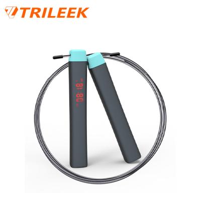 China Trileek Aerobic Training Smart Jump Rope With Stainless Wire Or Nylon Or Rubber Cable For Students for sale