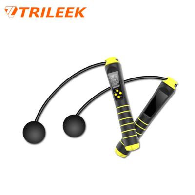 China Trileek Aerobic Training Smart Jump Rope with Stainless Wire or Nylon or Rubber Cable for Students Fitness for sale