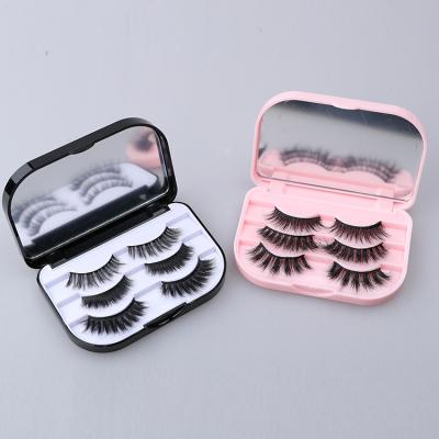 China Popular Mink Eyelashes Wholesale Silk Eyelash 25mm 3D Style Faux Silk 3d Lashes for sale