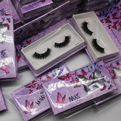 China Recyclable Gold Butterfly Box Eyelash Packaging Box Custom Paper Eyelash Boxes Luxury 100% Real Eye Lint Fluffy for sale