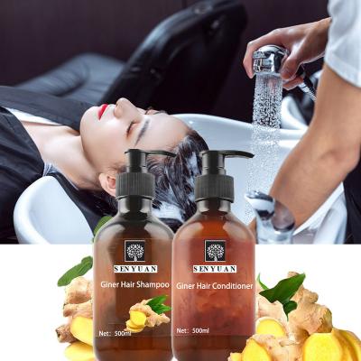 China Private Label Organic Herbal Hair Care Set Anti-Itchy Nourishing Growth Ginger Hair Shampoo And Conditioner Set for sale