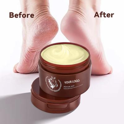 China Moisturzing OEM ODM Natural Organic Horse Oil Foot Cream Repair Skin Off Horse Oil Whitening Peeling Moisturize and 100% Pure Natural Horse Oil Foot Cream for sale