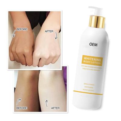 China Black Skin Revitalizer OEM Skin Whitening Moisturizing Vitamin C Milk Whiten Bodi Cream Face Body Lotion For Women Men Dry Skin for sale