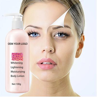 China Strong Skin Lotion Best Skin Revitalizer Private Label Beauty Skin Bleaching Facial Dark Black Whitening Body Cream for sale