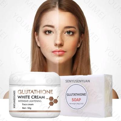 China Wholesale 7 Days Anti Aging Remove Dark Spots Whitening Cream Remove Dark Spot-Glutathione Serum Skin Care Set for sale