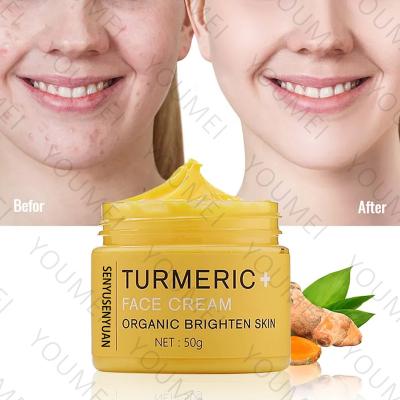 China Wholesale OEM 100% ODM Nourishing Natural Organic Acne Treatment Whitening Dark Spot Turmeric Anti Aging Face Cream for sale