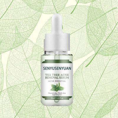 China Skin Revitalizer OEM ODM Tea Tree Salicylic Acid Remove Acne Repair Face Serum Blackhead Remover Skin Care Treatment Acne Serum for sale