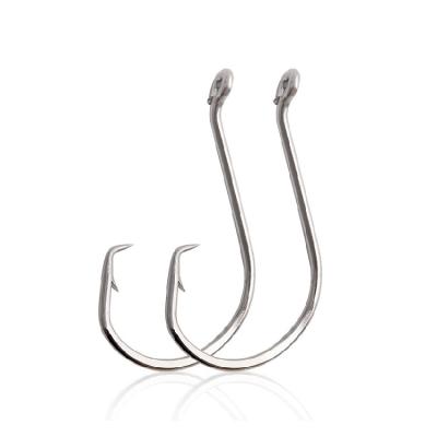 China Barbed Hook Saltwater Freshwater Rounded Single High Carbon Steel Stainless Fishhook for sale