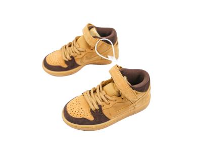 China Waterproof Top Quality Sports Kids Sneaker Brownness Running Shoes For Kids for sale