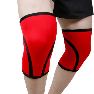 China Professional Protective Red Thickened Diving Equipment Sports Squat Patella 7mm Wholesale Fitness Weightlifting Outdoors for sale