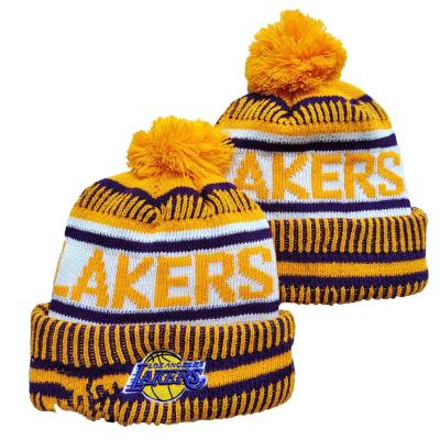 China Antibacterial In Stock N-Ba Beanies Winter Hats Wholesale Knitted American Basketball Team Hats For 30 Teams for sale