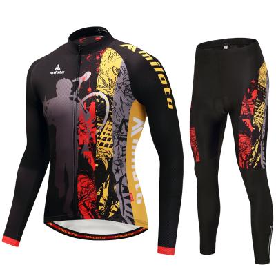 China Wholesale New Antibacterial High Quality Breathable And Sweat-absorbent Cycling Long Sleeve Clothing Suit for sale