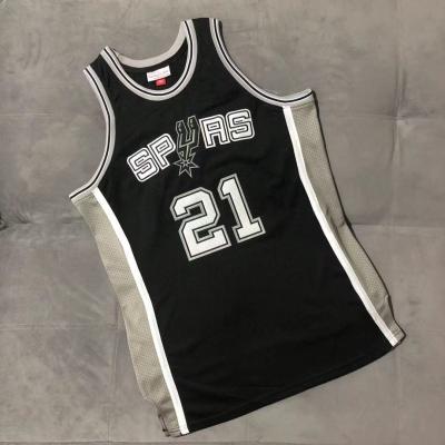 China Wholesale Antibacterial High Quality Black Color Men's Comfortable Basketball Tank Top #21 Basketball Tank Top for sale