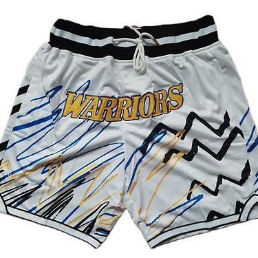 China High Quality Antibacterial White Polyester Embroidered Basketball Shorts Summer Training Sweat Proof Mens Shorts for sale