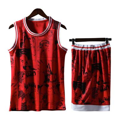 China Antibacterial Basketball Uniform Set Men And Women Invest Custom Printing Classic Pattern Sports Training Competition Team Uniform for sale