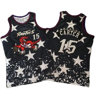 China Raptor 15# Independence Day Embroidery Antibacterial Tank Top Mesh Breathable Man Sports Invest Basketball Tank Tops for sale