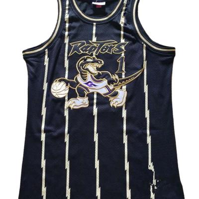 China 1998-1999 Dragon Antibacterial Embroidery Retro Popular 15# Mens Basketball Jerseys Wear M&N for sale