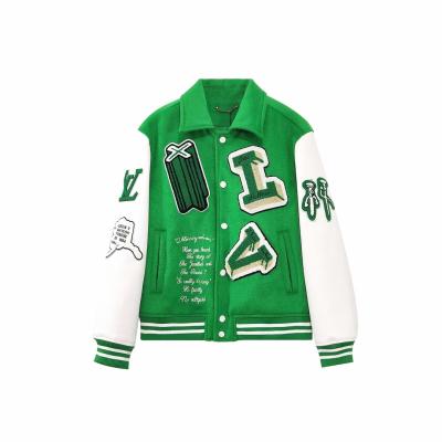 China Antibacterial High Quality Custom Printing Long Sleeve Mens Baseball Jacket Chenille Embroidered Letter Chenille Embroidered Varsity Jackets for sale