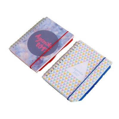 China Spiral PP Custom Agenda Cover Sticker Book for sale