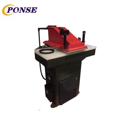 China PONSE Factory Brand Hydraulic Swing Beam Shoemaking Cutting Press Machine for sale