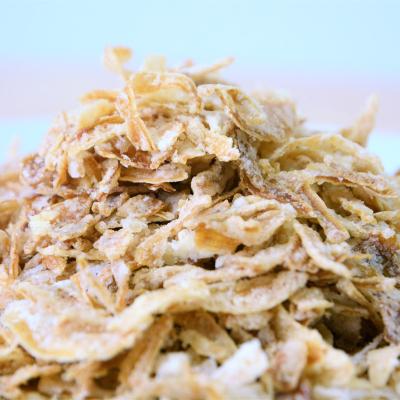 China 100% Natural Gluten Crunchy Dry Fried Onion Flakes Spicy Baking GMO Free Vegan Flavor China Wholesale Cheap Food Crunch Manufacturing for sale