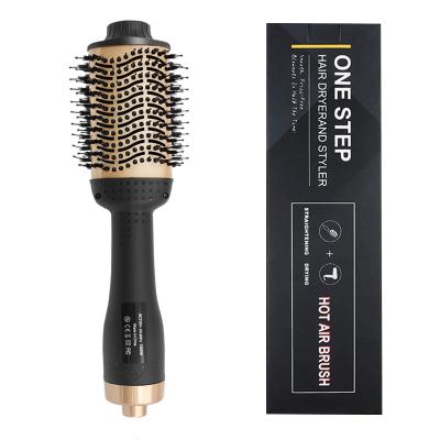 China One Step Electric Brush Hair Dryer Straightener Blow Volumizer Airbrush Styler Dry And Wet Comb With 110V And 220V for sale