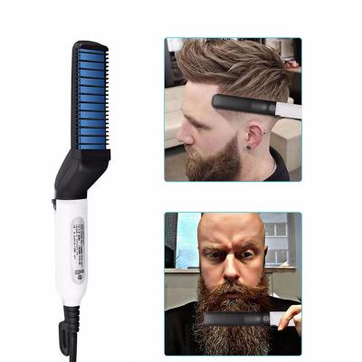 China Car Men's Electric Beard Hair Straightener Hot Pressing Brush Hair Comb for sale