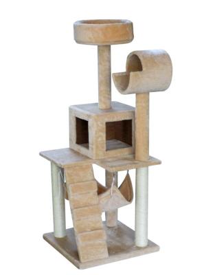 China Sustainable Wooden Multilevel Furniture Pet Products Large Luxury Cat Tree Modern Housing for sale