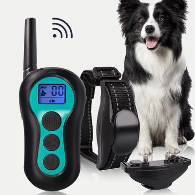 China Sustainable Dog Training Collar 500m Range With Shock Beep Vibration Dog Training Collar With Remote for sale