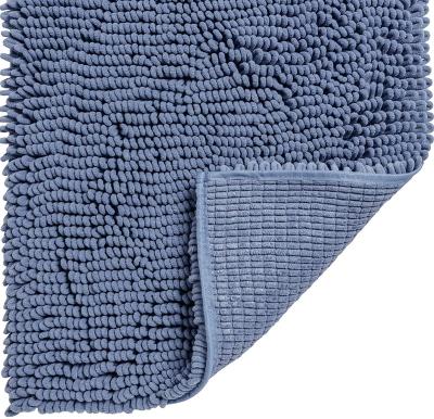 China Durable Chenille Bathroom Mat, Thickened Soft Absorbent Bathroom Mat, Suitable For Bathroom Showers for sale