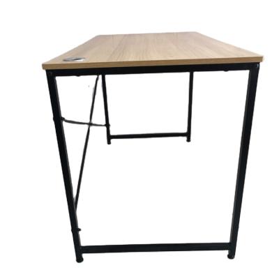 China Rectangular Office Desks Metal Iron Steel Furniture Wooden Top Table for sale