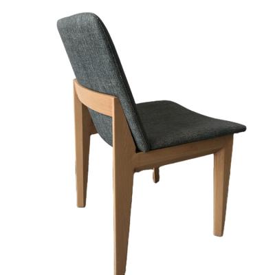 China Dining Chair Latest Commercial Hotel Hotel Wood Fabric Dining Chair for sale