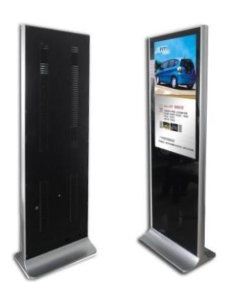 China Backlight Advertising Stand Alone Digital Signage , WMV DAT Video Clock 46 Inch for sale