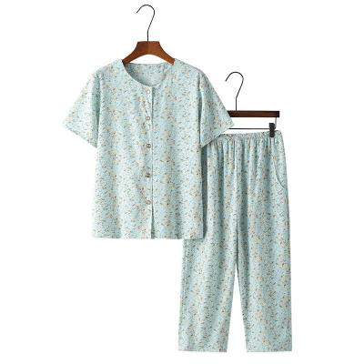 China New Arrival Floral Lady Pajama Women Lounge QUICK DRY Wear Home Wear Women's Sleepwear Pajamas Set for sale