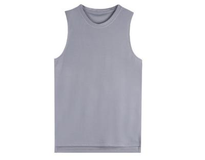 China Wholesale Multi Color Anti-Shrink Sweat Absorbent Fitness T-shirt Breathable Knit Sports Sleeveless Vest for sale