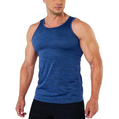 China OEM Logo Mens Sport Wear Workout Anti-Shrink Men's Vests Custom Made Fitness Tank Tops Men For Gym Activewear for sale