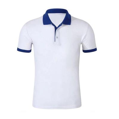 China Anti-pilling 13 Colors Custom Printing 100% Plain White Plus Size Polyester Logo Tshirts Uniform Sports Golf Polo Shirts Mens for sale