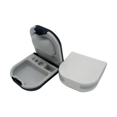 China Black And White Eco - Friendly ABS Carry Case , Hard Hearing Aid Container For Dear Aid for sale