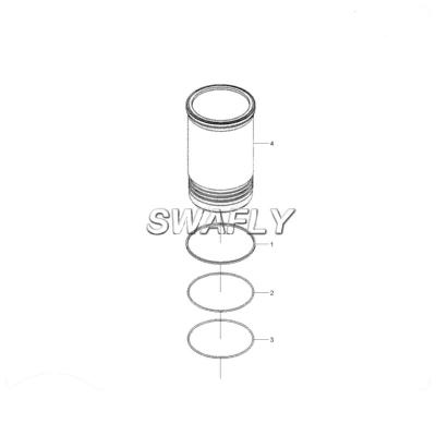 China SWAFLY Machinery Repair Shops Engine Spares R1200-9 Liner Kit 4089364 Cylinder Liner Kit QSK23 for sale