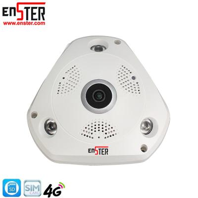 China Vandal Proof HD 1080P MP Panoramic Fisheye 2 360 Degree Night Vision Camera 3G/4G SIM Card 5DB Antenna SD Card Wireless IP Camera for sale