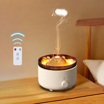 China Household Ultrasonic Air Humidifier Fragrant Volcano Large Aroma Flame Essential Oil Diffuser for sale