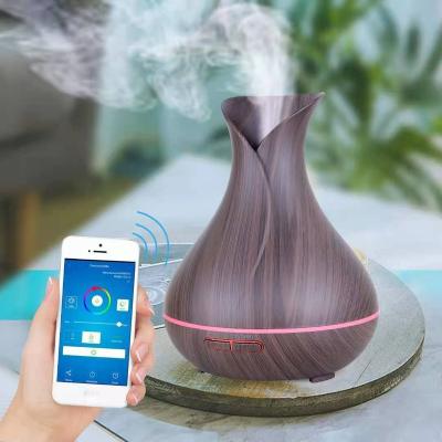 China Household Aromatherapy Electric wood grain home air humidifier large capacity essential oil ultrasonic diffuser for sale