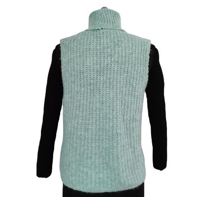 China Cheap Sales Anti-Wrinkle Women Knitwear Cardigans Collarless Sweater Nylon/Acrylic Women for sale