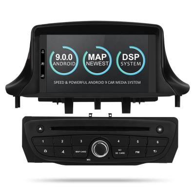 China Metal Android 9 GPS Navigation 2+16G 8 Inch 4 Core Quad Core Car Multimedia Player For Renault Megane III Fluence 2008-2010 for sale