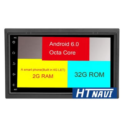 China GPS HTNAVI Octa Core Big Screen Android Car DVD Player Universal 2 Din Multimedia Player Radio Auto GPS Navigator for sale