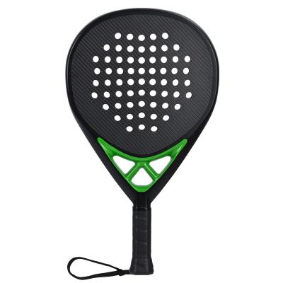 China 100% carbon fiber Custom Padel Racket  Carbon Fiber Beach racket 3K CARBON FACE OEM/ODM  Tennis racket EVA for sale