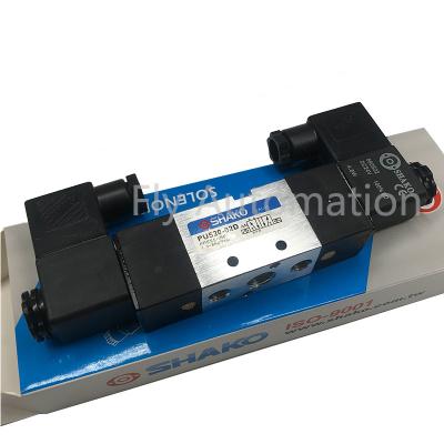 China SHAKO PU Series Pilot Solenoid valve 5/2,5/3way Pneumatic control valve PU520-02S(D) PU530-02D à venda